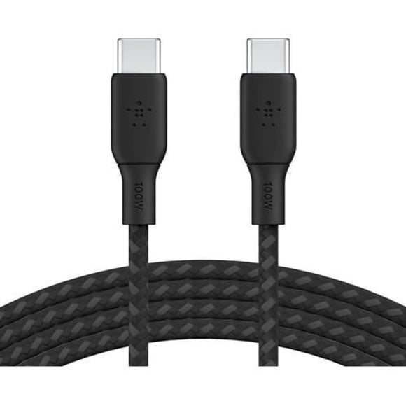 CAB014BT2MBK - Belkin BOOST CHARGE USB-C to USB-C Cable 100W - 2 m USB-C Data Transfer Cable for MacBook, Chromebook, Notebook