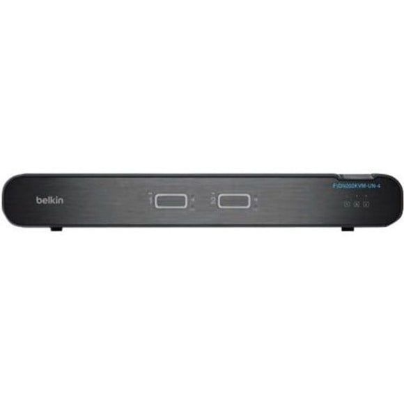 F1DN202KVM-UN-4 - Belkin Universal 2nd Gen Secure KVM Switch, 2-Port Dual Head w/CAC - 2 Computer(s)