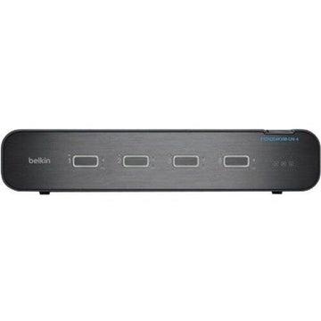 F1DN204KVM-UN-4 - Belkin Universal 2nd Gen Secure KVM Switch, 4-Port Dual Head w/ CAC - 4 Computer(s) - 1 Local User(s)