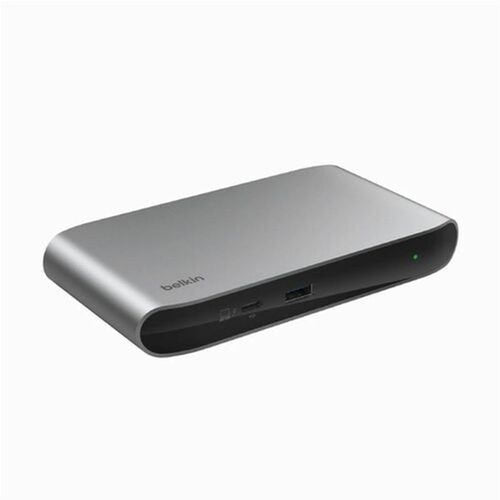 INC013AUSGY - Belkin Connect Thunderbolt 4 5-in-1 Core Hub - 2 Displays Supported - 4K @ 60Hz, 8K @ 30Hz - 3840 x 2160, 7680 x 4320