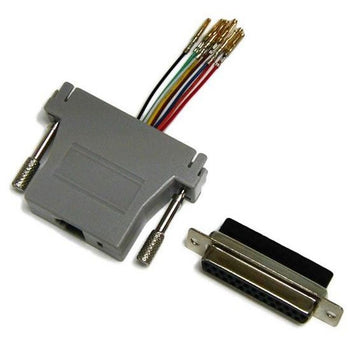 A-D25FRJ45 - Dynamix DB25 Female to RJ45 Adaptor (8 Wire). Colour Black.