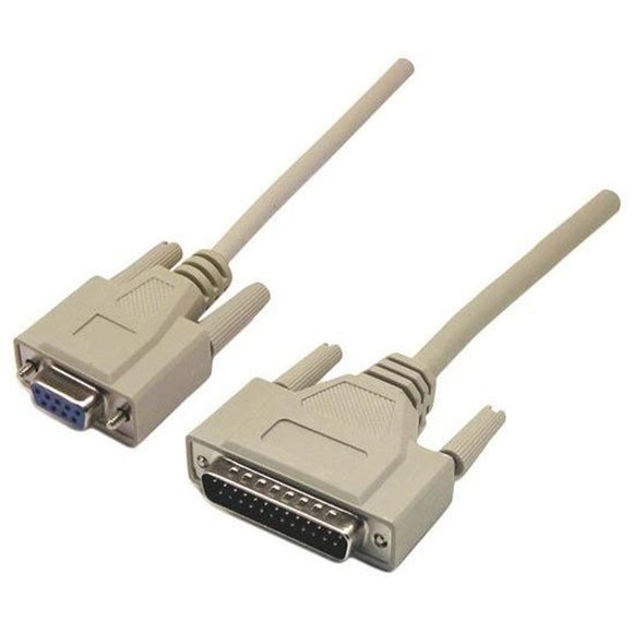 C-NM9-M - Dynamix 2m Null Modem Cable DB9 F/DB25M