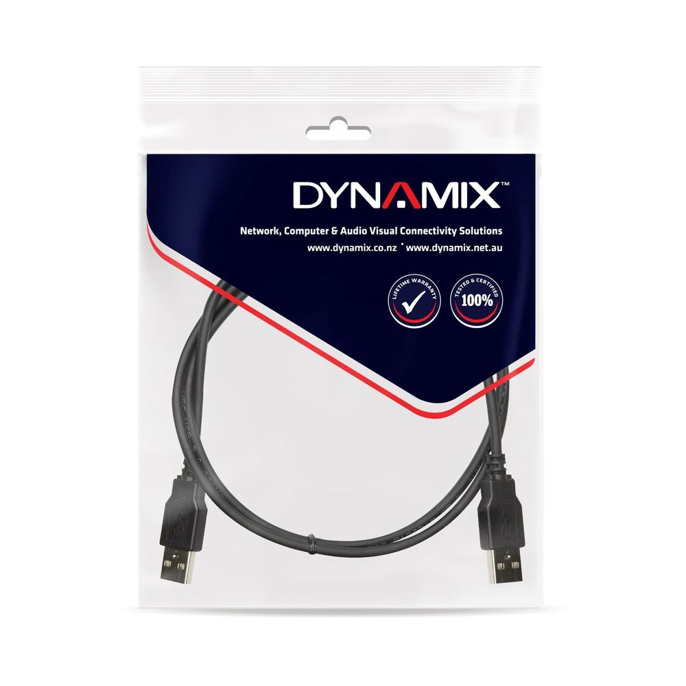 C-U2AA-2 - Dynamix 2m USB 2.0 USB-A Male to USB-A Male Cable
