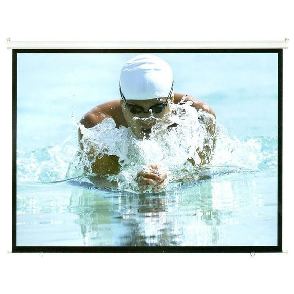 PRS100M - 100'' Projector Screen, Manual Self Locking, Matte Finish 4:3 Aspect ratio