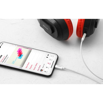 AUDIOLINK-LT1.WH - Promate 1m Apple MFi Certified Lightning to 3.5mm Stereo Audio