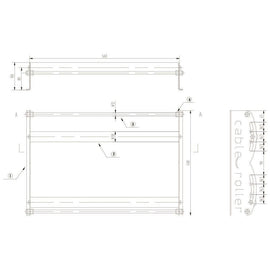 Cable Roller. Diameter: 102mm-600mm Cable Drum, Max load 100Kgs