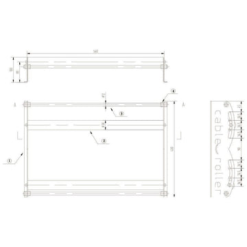 Cable Roller. Diameter: 102mm-600mm Cable Drum, Max load 100Kgs