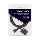 C-HDMIDVI-1 C-HDMIDVI-1 Dynamix 1m HDMI Male to DVI-D Male (18+1) Cable. Single Link