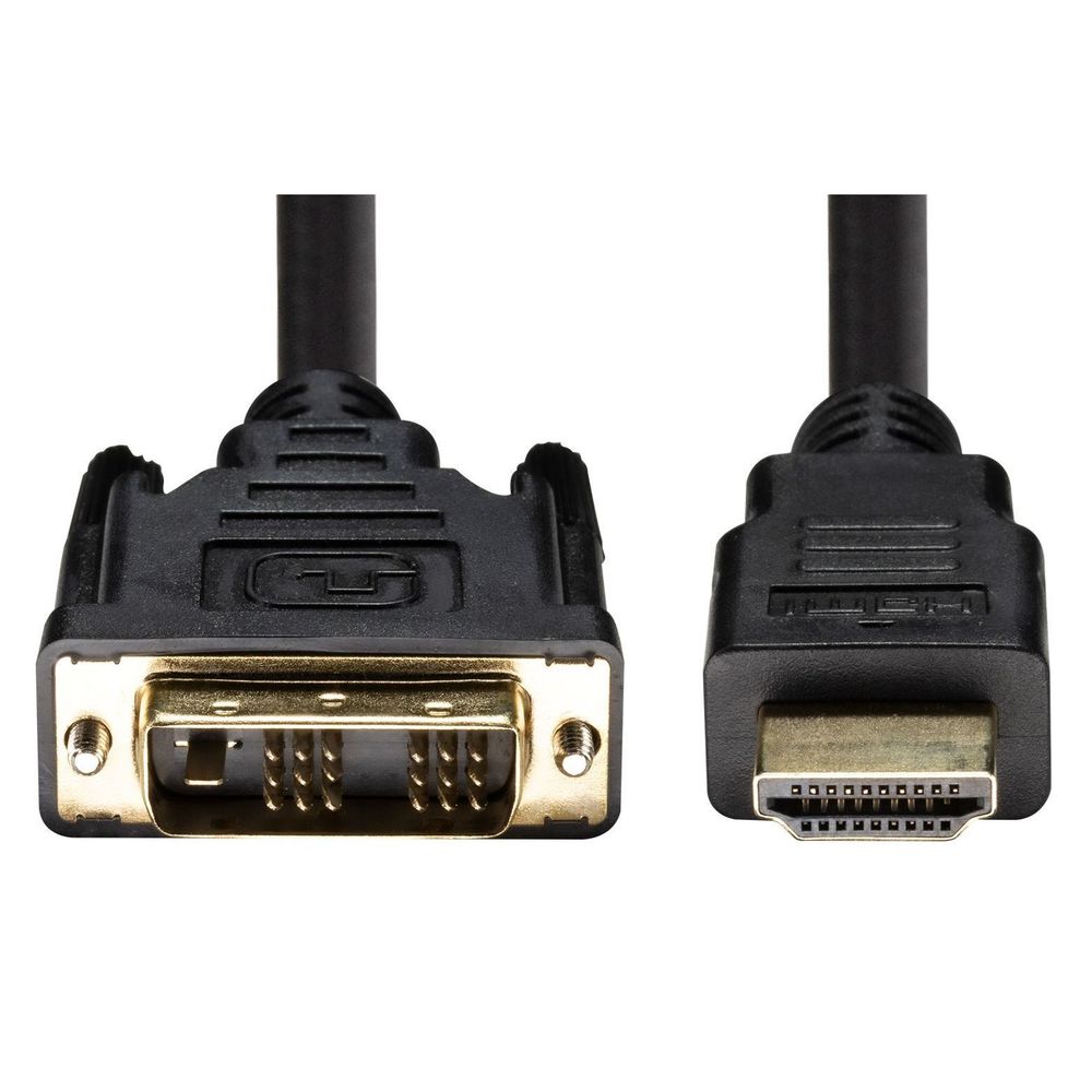 C-HDMIDVI-2 C-HDMIDVI-2 Dynamix 2m HDMI Male to DVI-D Male (18+1) Cable. Single Link