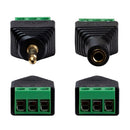 A-ST35T - Dynamix 3.5mm Stereo to Wired Adapter, PAIR (Male and Female).