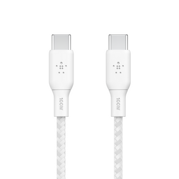 CAB014BT2MWH2PK - Belkin Boost Charge USB-C Data Transfer Cable - 2 m USB-C Data Transfer Cable for USB Device - White - 2 / Pack