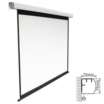 PSAA135 - 135'' Electric Projector Screen with Remote, Fiberglass Matte White Fabric. 16:9 aspect Ratio
