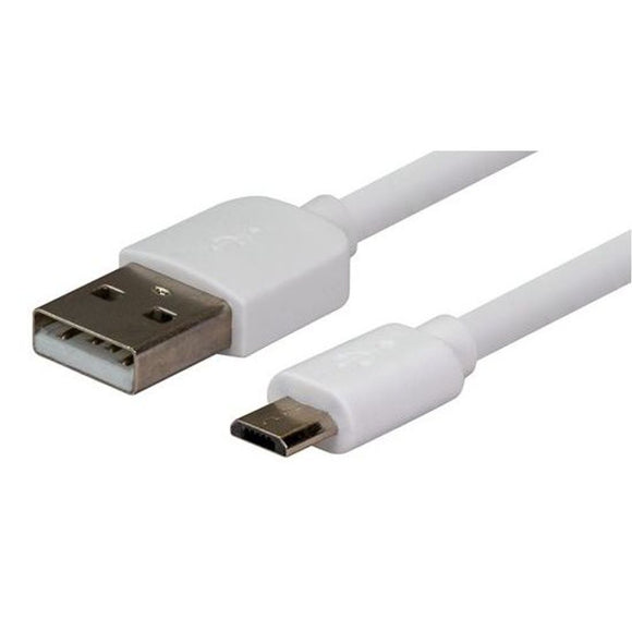 C-U2AMICB-1.2WH - Dynamix 1.2m USB 2.0 Micro-B Male to USB-A Male Connectors.