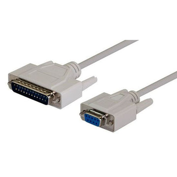 C-SERAT-M - Dynamix 2m PC AT Serial Printer Cable - Moulded. DB9F/DB25M