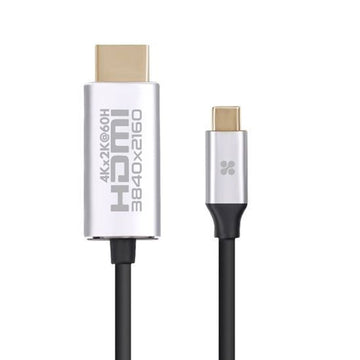 HDLINK-60H.GRY - Promate 1.8m 4K USB-C to HDMI Cable with Gold Plated Connectors.