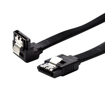 C-SATA3-R100 - Dynamix 1m Right Angled SATA 6Gbs Data Cable with Latch. Black Colour