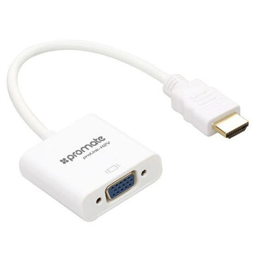 PROLINK-H2V.WHT - Promate HDMI (Male) to VGA (Female) Display Adaptor Kit.