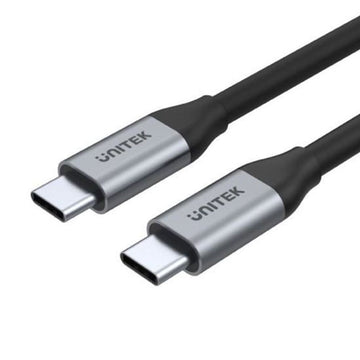 C14082ABK - Unitek 1m USB-C to USB-C 3.1 Gen2 Cable for Syncing & Charging.