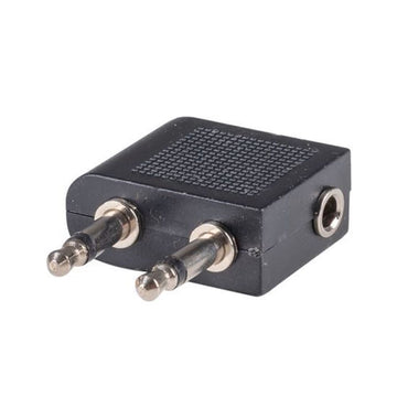 A-ST-2M1F - Dynamix Airplane Headphone Adapter Dual Mono 3.5mm Male to