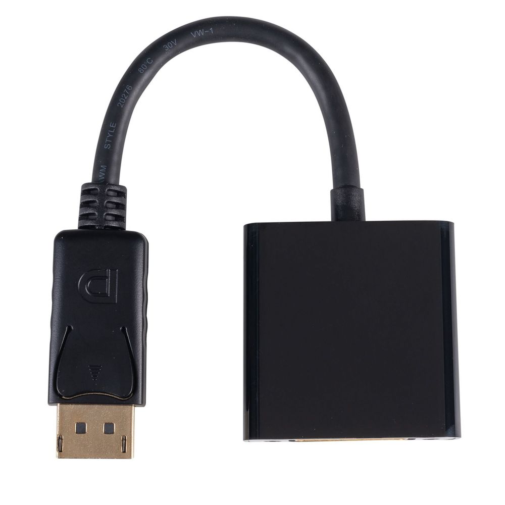 C-DP-DVIDF Dynamix 0.2m DisplayPort to DVI-D Cable Adapter. Passive Converter.