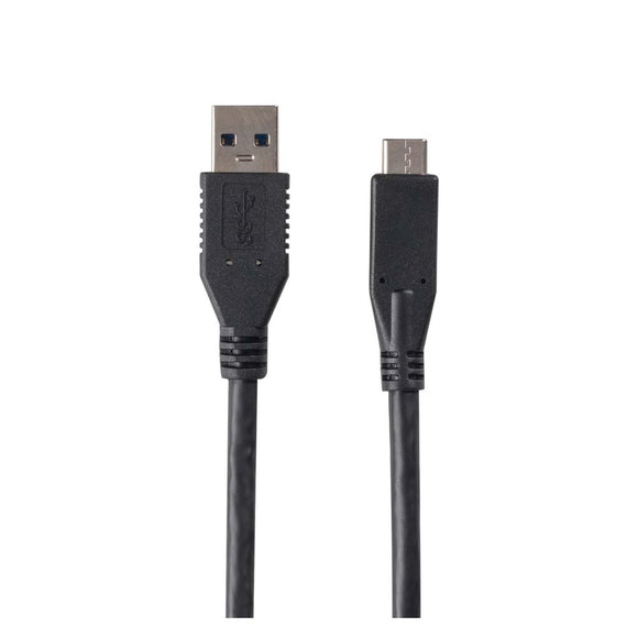 C-U3.1CA-2 - Dynamix 2M, USB 3.1 USB-C Male to USB-A Male Cable. Black Colour.