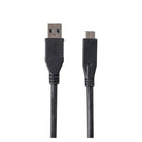 C-U3.1CA-3 - Dynamix 3M, USB 3.1 USB-C Male to USB-A Male Cable. Black Colour.