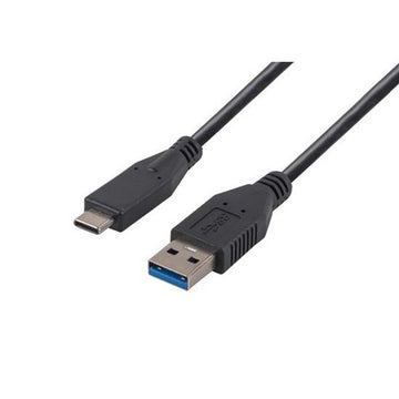 C-U3.1CA-2 - Dynamix 2M, USB 3.1 USB-C Male to USB-A Male Cable. Black Colour.