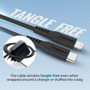 POWERLINK-300.BK - Promate 3m 20W PD USB-C to Lightning Charge & Sync Cable.