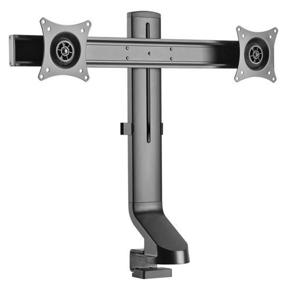 LDT21-C02 - 17-27'' Dual monitor desk mount. Sit/Stand workstation Compatible. Max load 7Kgs
