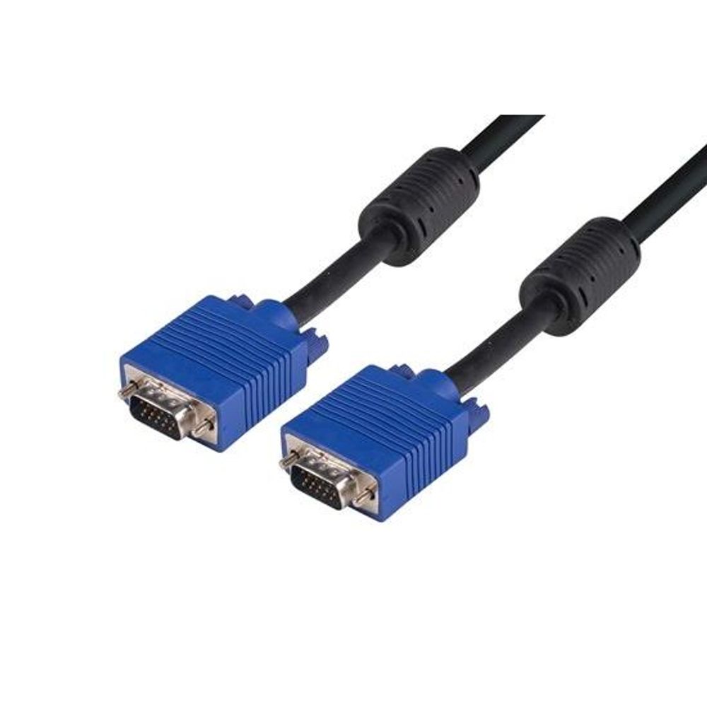 C-VDDCBK-MM20 - Dynamix 20m VESA DDC1 & DDC2 VGA Male/Male Cable - Moulded,