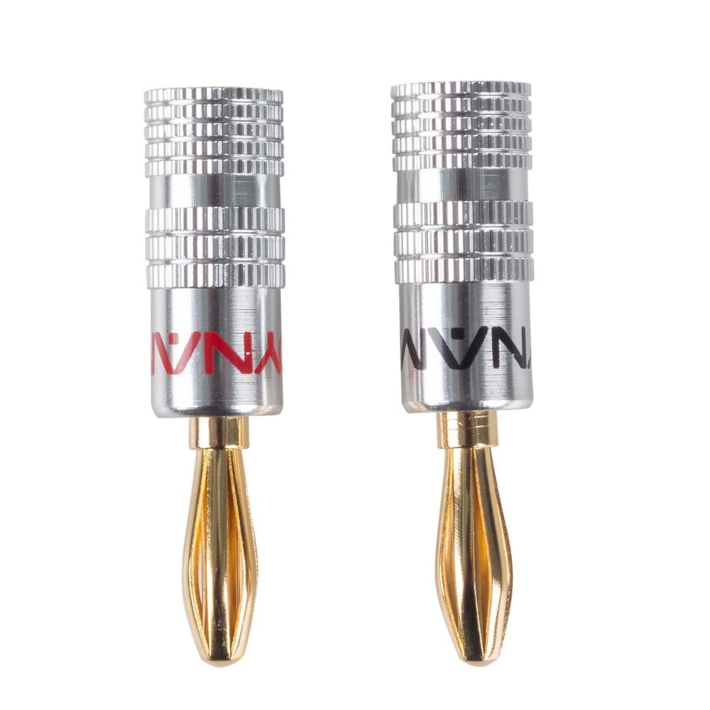 CA-BPLUGV2 - Dynamix Banana Plugs Gold Plated with Alloy Jacket, Max 14AWG Cable