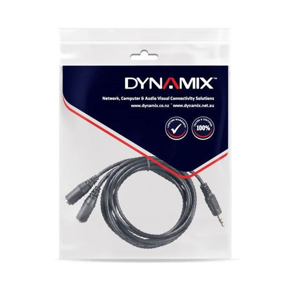CA-STY-2 - Dynamix 2M Stereo Y Cable 3.5mm Plugs