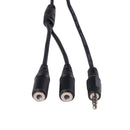 CA-STY-02 - Dynamix 0.2m Stereo Y Cable 3.5mm Plugs