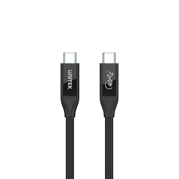 C14100BK-0.8M - Unitek 0.8m USB-C to USB-C 4.0 Cable. Supports up to 40Gbps