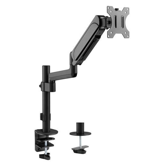 LDT48-C012 - 17"-32" Pole-Mounted Gas Spring Single Monitor Desk Mount Bracket with Detachable VESA Plate