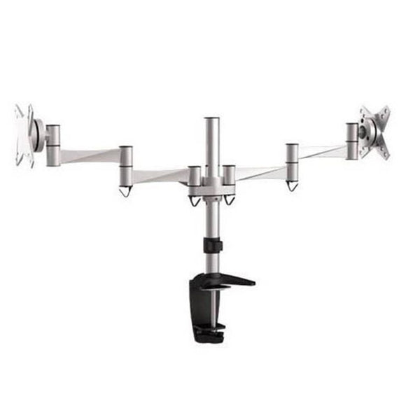 LCD-LDT02-C024 - 13"-27" Dual Monitor Desk Mount. Max Load: 8kg per Arm. Extend, Tilt and Swivel.