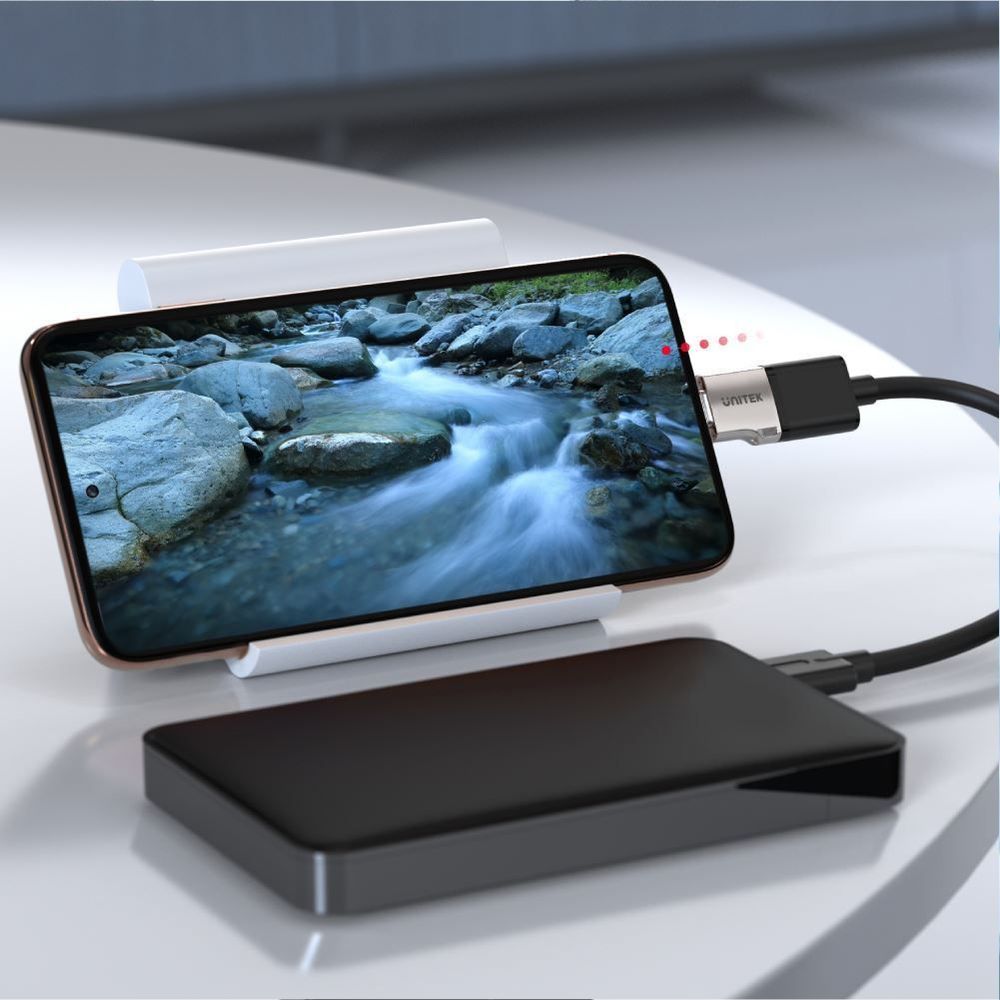 A1025GNI - Unitek USB-C Male to USB-A Female Ultra-Tiny Adaptor with Easy