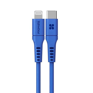 POWERLINK-300.BL - Promate 3m 20W PD USB-C to Lightning Charge & Sync Cable.