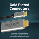 HDMI-PD100 - Promate 1.8m 4K USB-C to HDMI Cable with Gold Plated Connectors.