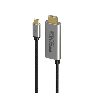 HDMI-PD100 - Promate 1.8m 4K USB-C to HDMI Cable with Gold Plated Connectors.