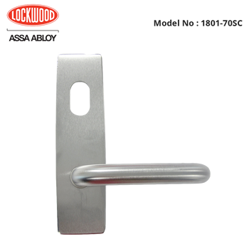 Lockwood - Internal - External Plate Levers - LED Options - OPTIONS External plate and lever with cylinder hole