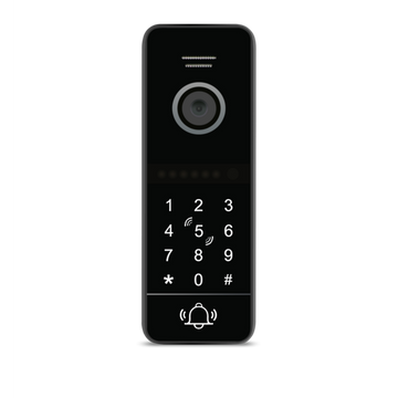 E-CON GATE-K - Black outdoor gate station with keypad, surface mount, 2MP 1080P. Compatible with E-CON MONITORS