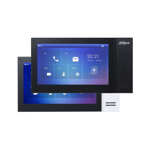 DHI-VTH2421FB-P - Dahua - IP Intercom Kit, Door Station, 7" Monitor, Switch, Flush Mount
