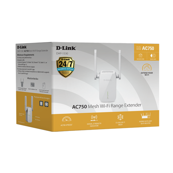 DAP-1530 - D-Link AC750 Mesh Wi-Fi Range Extender