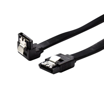 C-SATA3-R100 - Dynamix 1m Right Angled SATA 6Gbs Data Cable with Latch. Black Colour