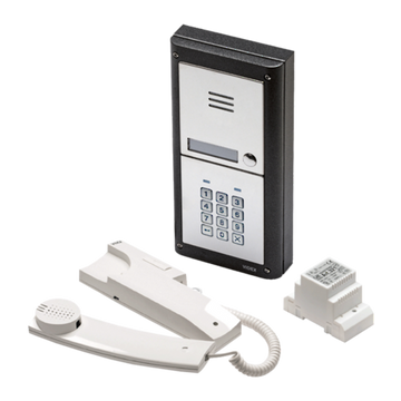 Videx-4KC-1S - VIDEX AUDIO INTERCOM KIT, 4000 SERIES OUTDOOR STATION, WITH KEYPAD, PSU AND ACCESSORIES - Mirror Stainless Steel