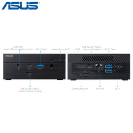 PN62 - ASUS Mini PC Intel I7-10710U 8GB 256GB SSD 1XHDMI 1XDP1.2 USB3.1/3.2 TYPE-C