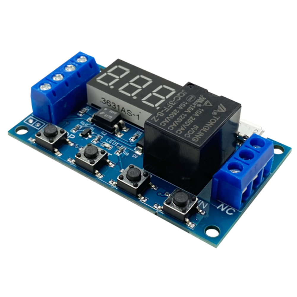 AT2-PCB - Universal timer board 5V -24V DC with multi timer function