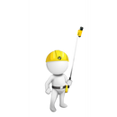 CFST-55 - FERRET STICK Extendable Stick (31 to 140cm). Stainless steel, Rust resistant, Rubber grip handle