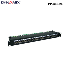 PP-C6S-24 - 24 Port Cat6 Shielded Patch Panel 19'' Rack Mount